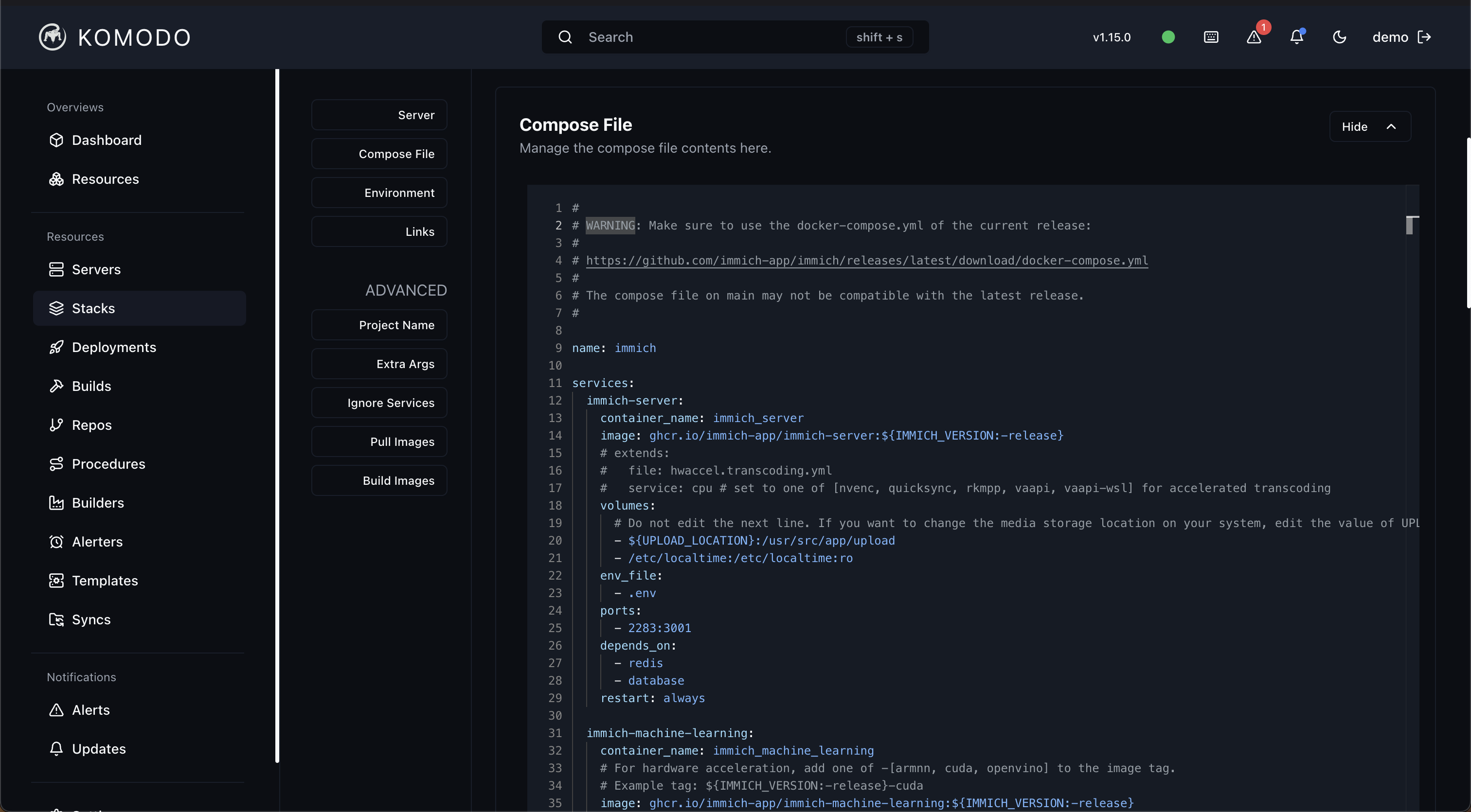 Komodo compose editor